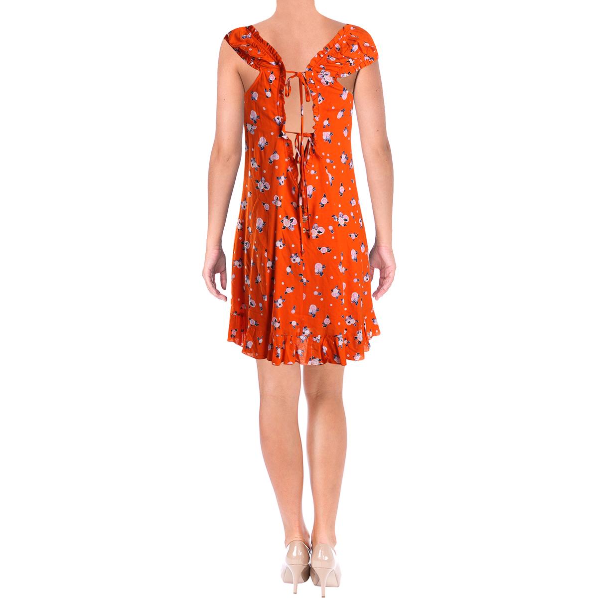 Free People Womens Like A Lady Sleeveless Printed Casual Mini Dress BHFO 8417