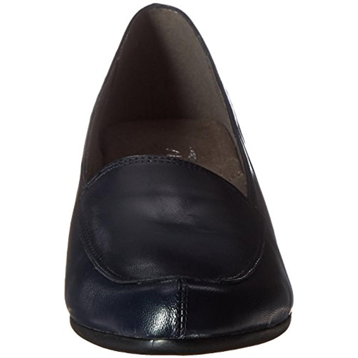 Aerosoles 4259 Womens Lovely Leather Wedge Loafers Shoes BHFO eBay