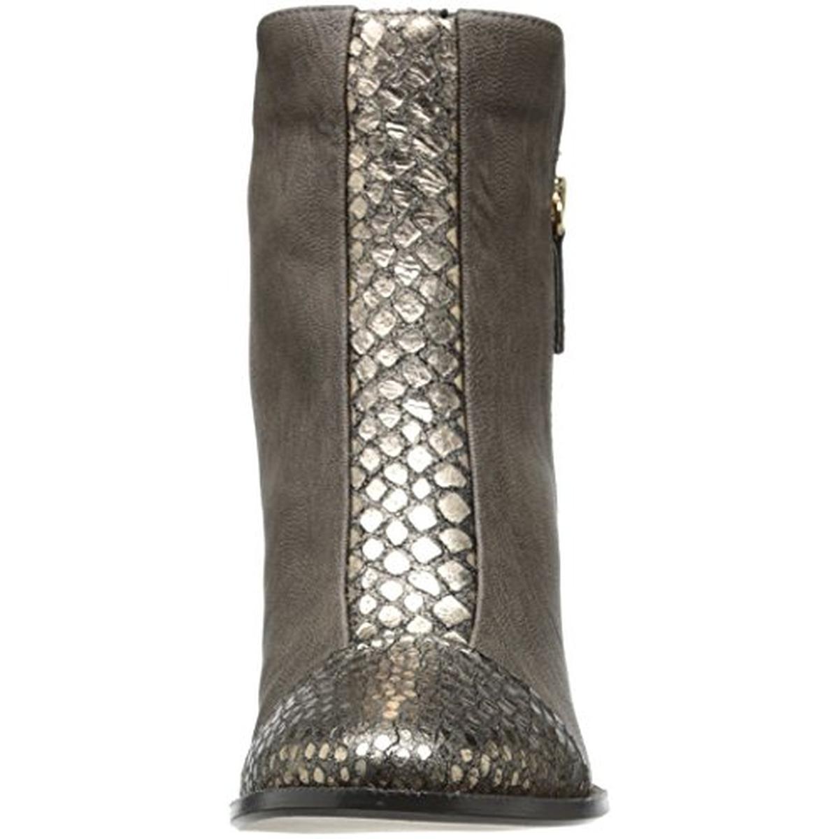 snake print ankle boot