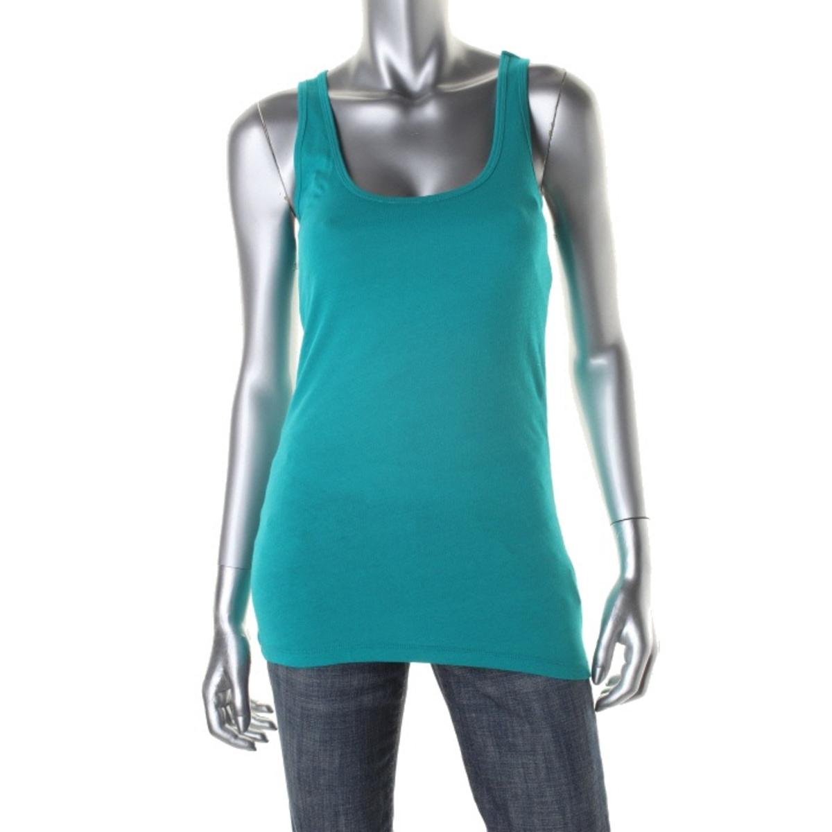 Gold 8222 Womens Racerback Stretch Solid Tank Top Shirt Juniors BHFO