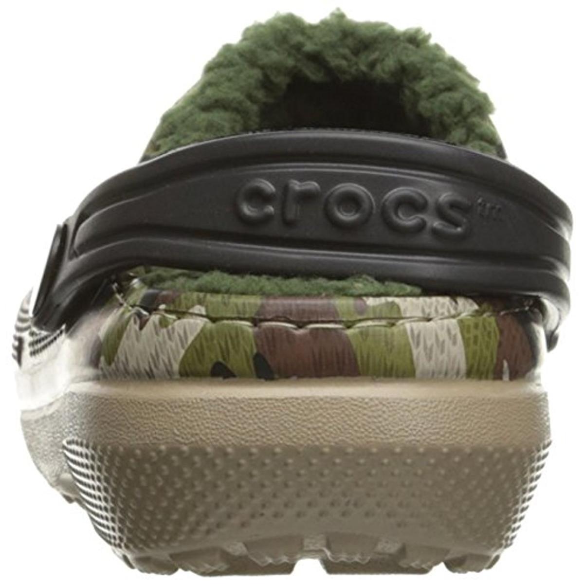 Crocs 2764 Boys Classic Lined Toddler Synthetic Faux Fur Clogs Shoes Bhfo