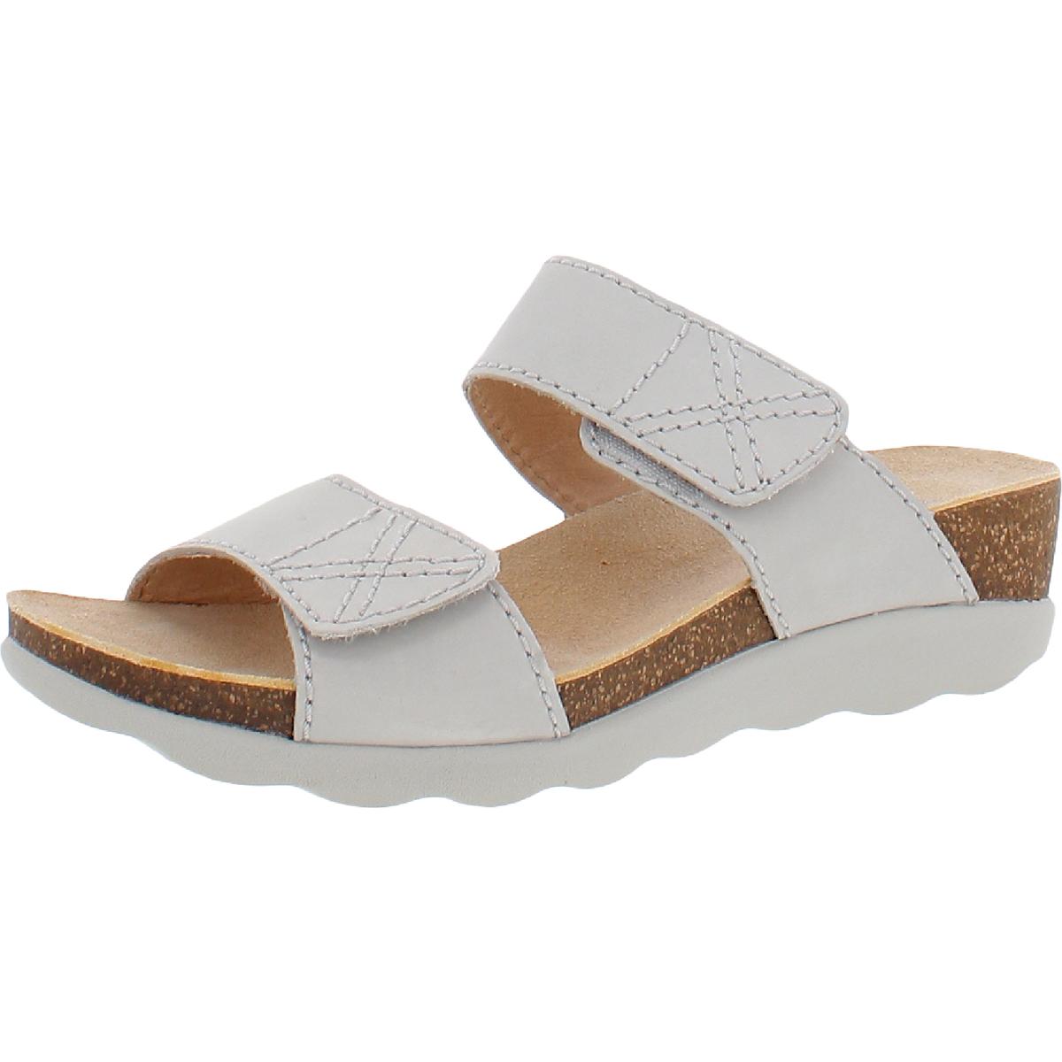 DANSKO Maddy Womens Leather Cork Slide Sandals