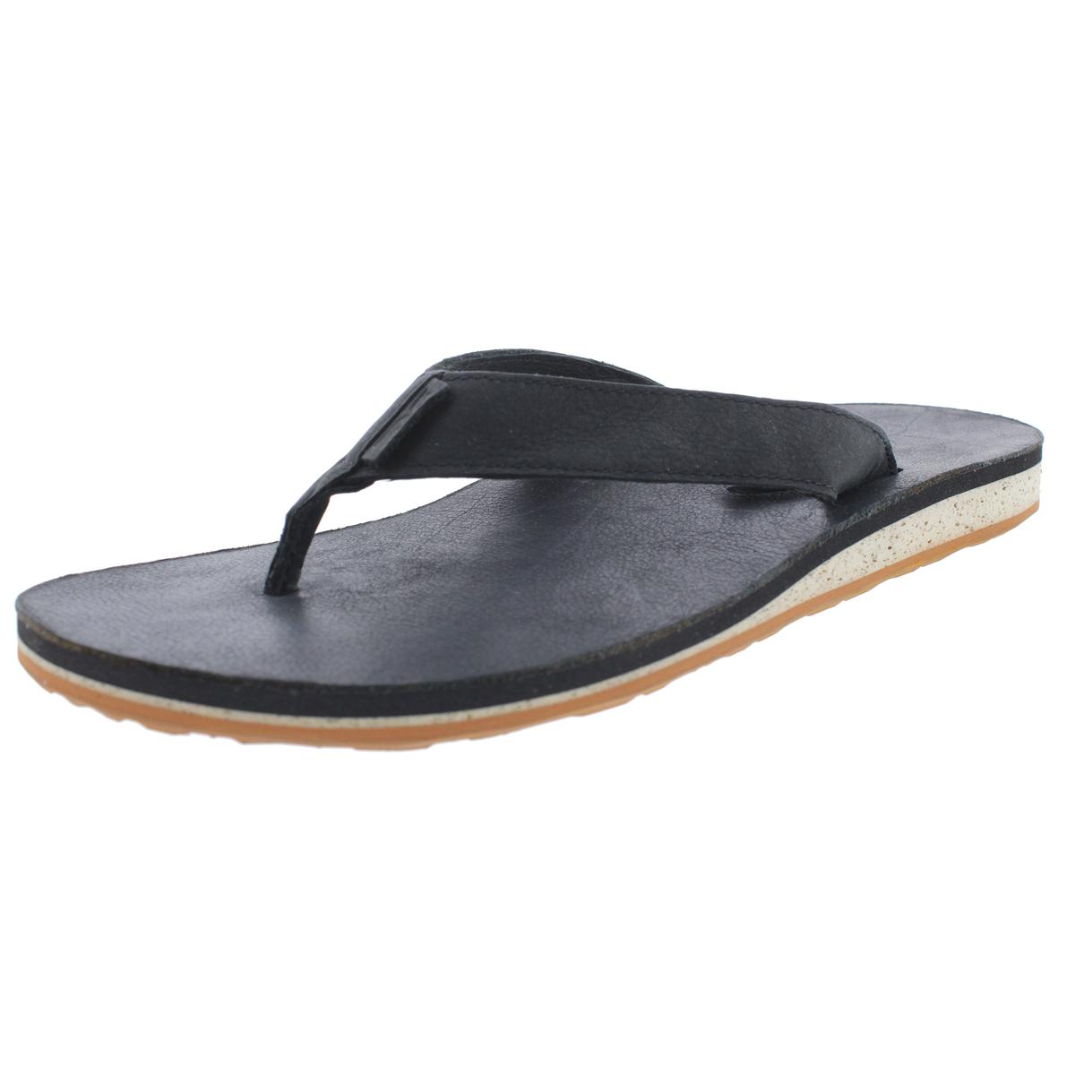 teva flip flops leather