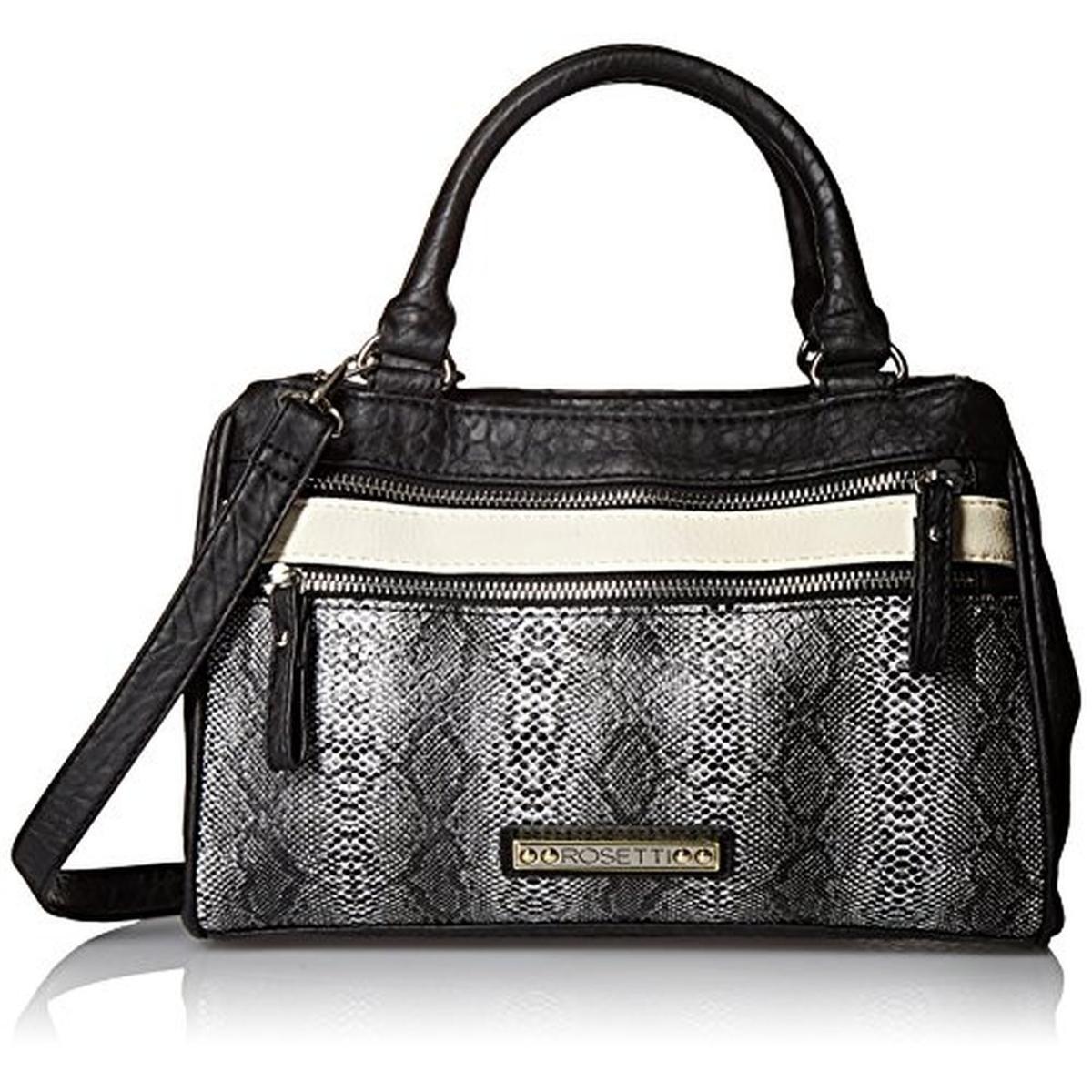 Rosetti 6373 Womens Charlotte Faux Leather Satchel Shoulder Handbag Purse BHFO | eBay