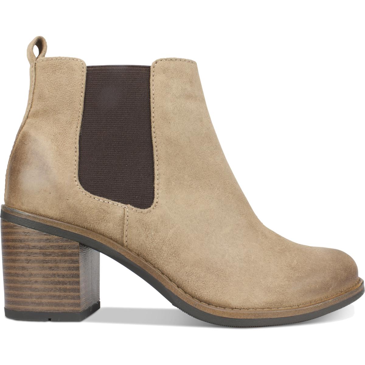 White Mountain Womens Destiny Faux Suede Ankle Round Toe Booties Shoes BHFO 0298
