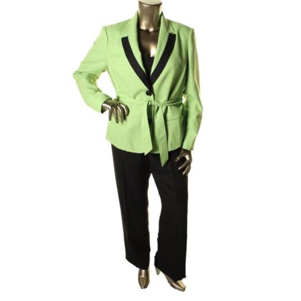 green pant suit womens