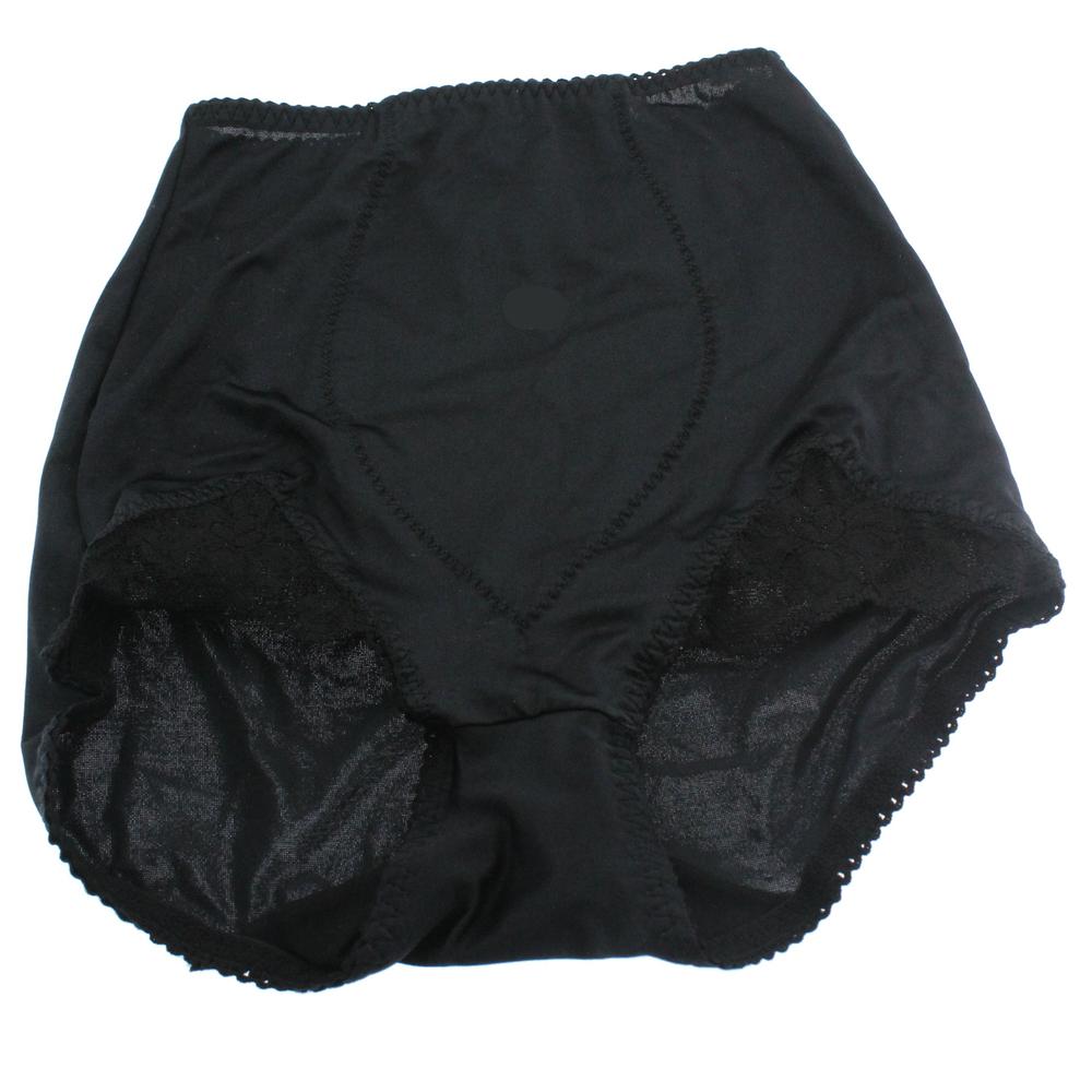 rago 0727 new womens black high-waist panty brief