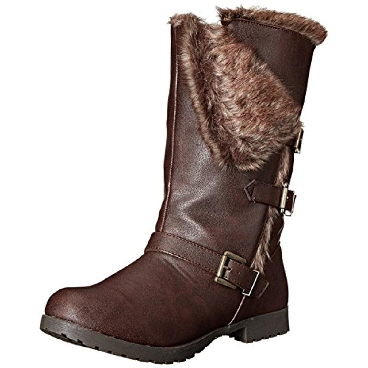 Qupid 7323 Womens Wyatte Faux Leather MidCalf Winter Boots Shoes BHFO