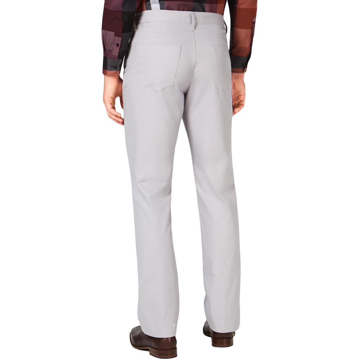 Alfani Mens Cotton Regular Fit High Rise Casual Pants BHFO 2464