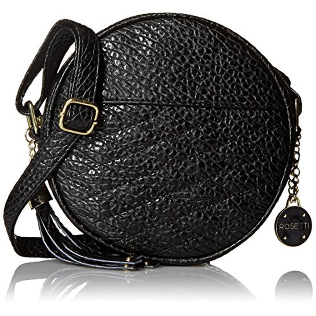 Rosetti 5016 Womens Liberty Black Round Crossbody Handbag Purse Medium BHFO