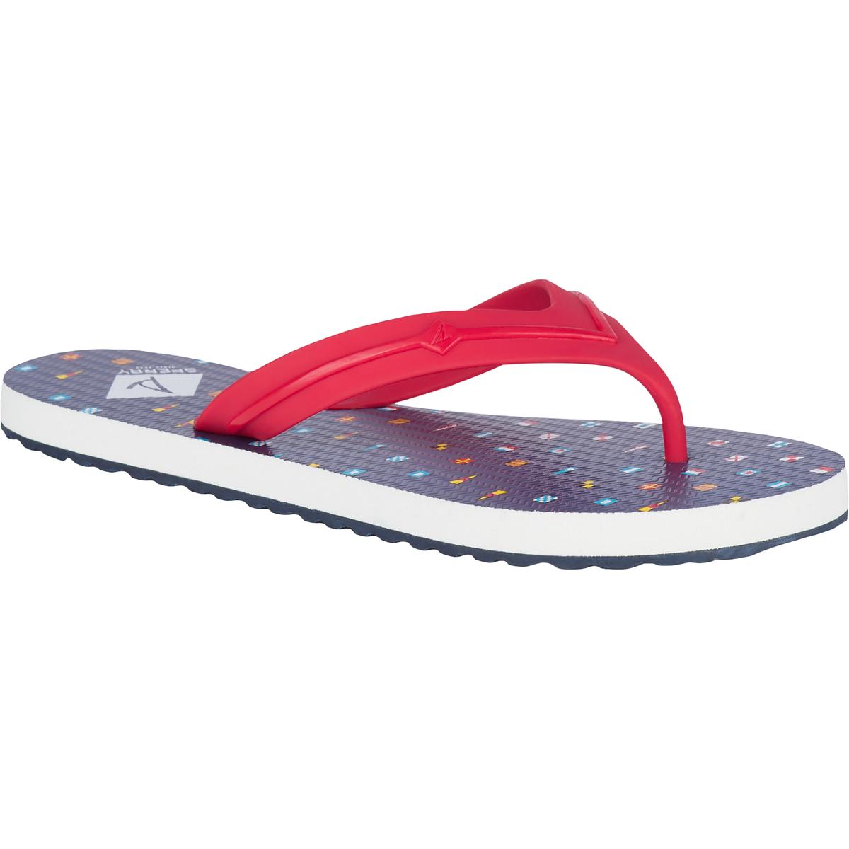sperry plaid flip flops