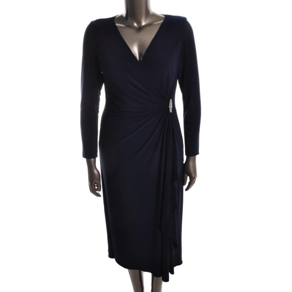 ralph lauren navy evening gown