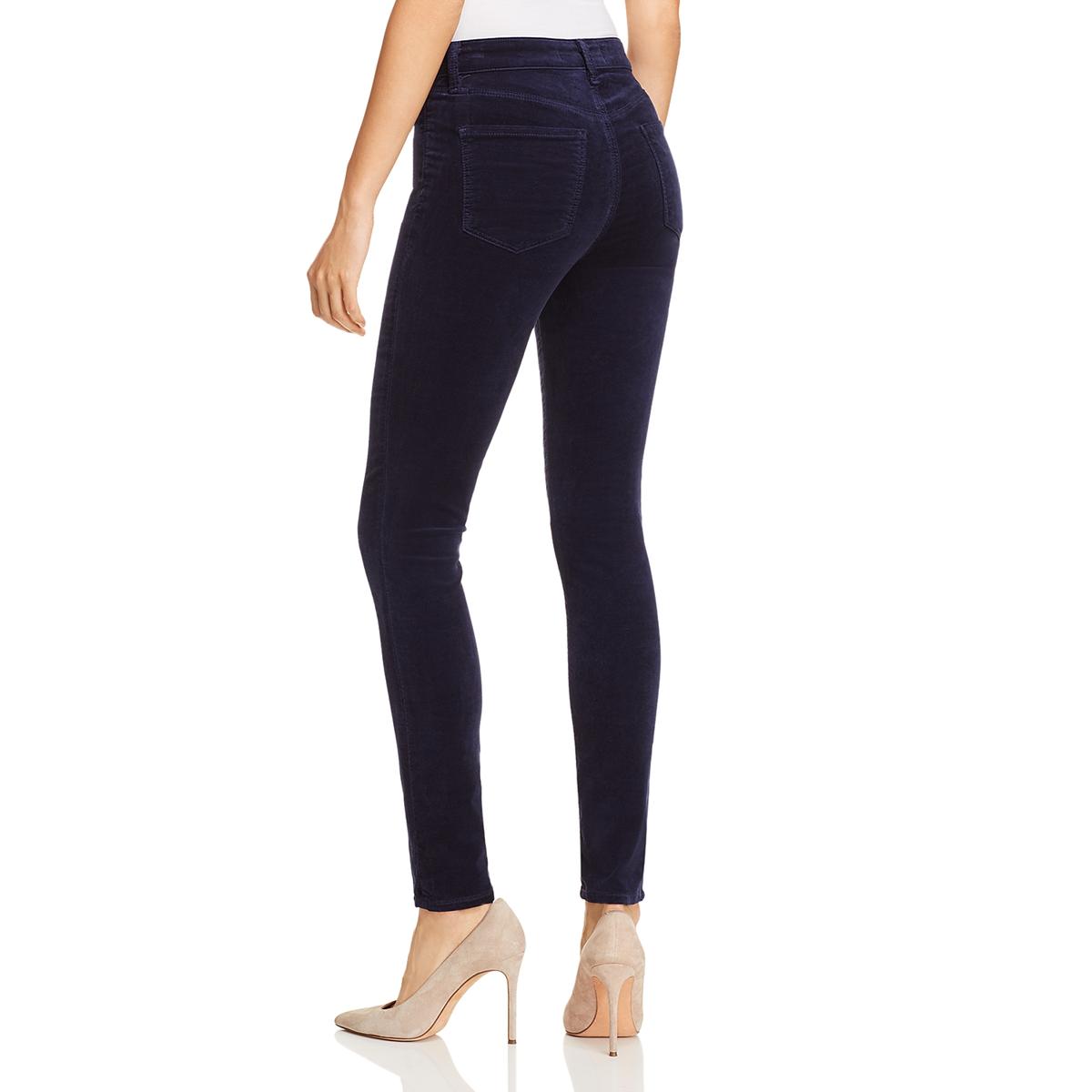 J Brand Womens Maria Velveteen High Rise Day To Night Skinny Jeans BHFO 7304