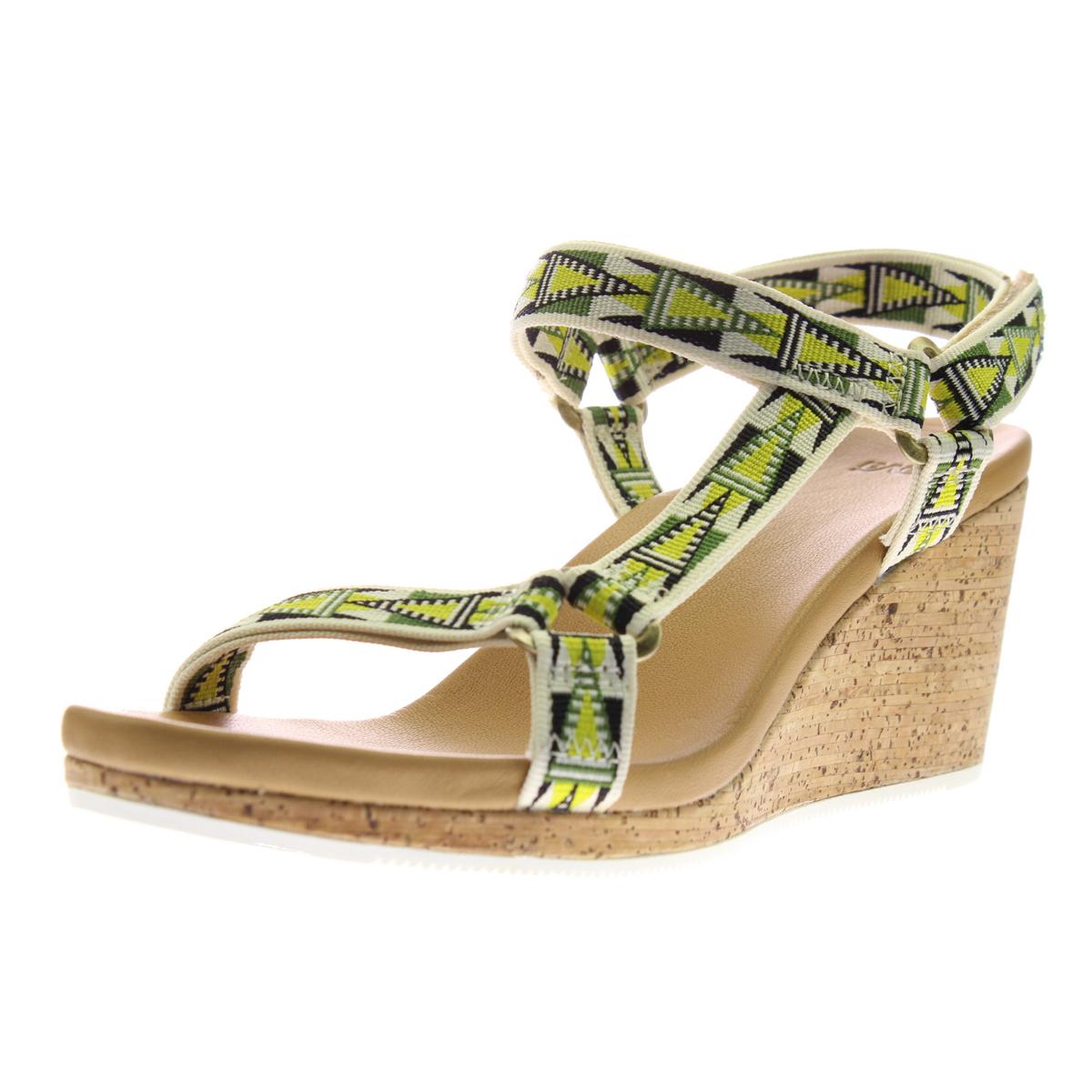 teva cork wedge sandals