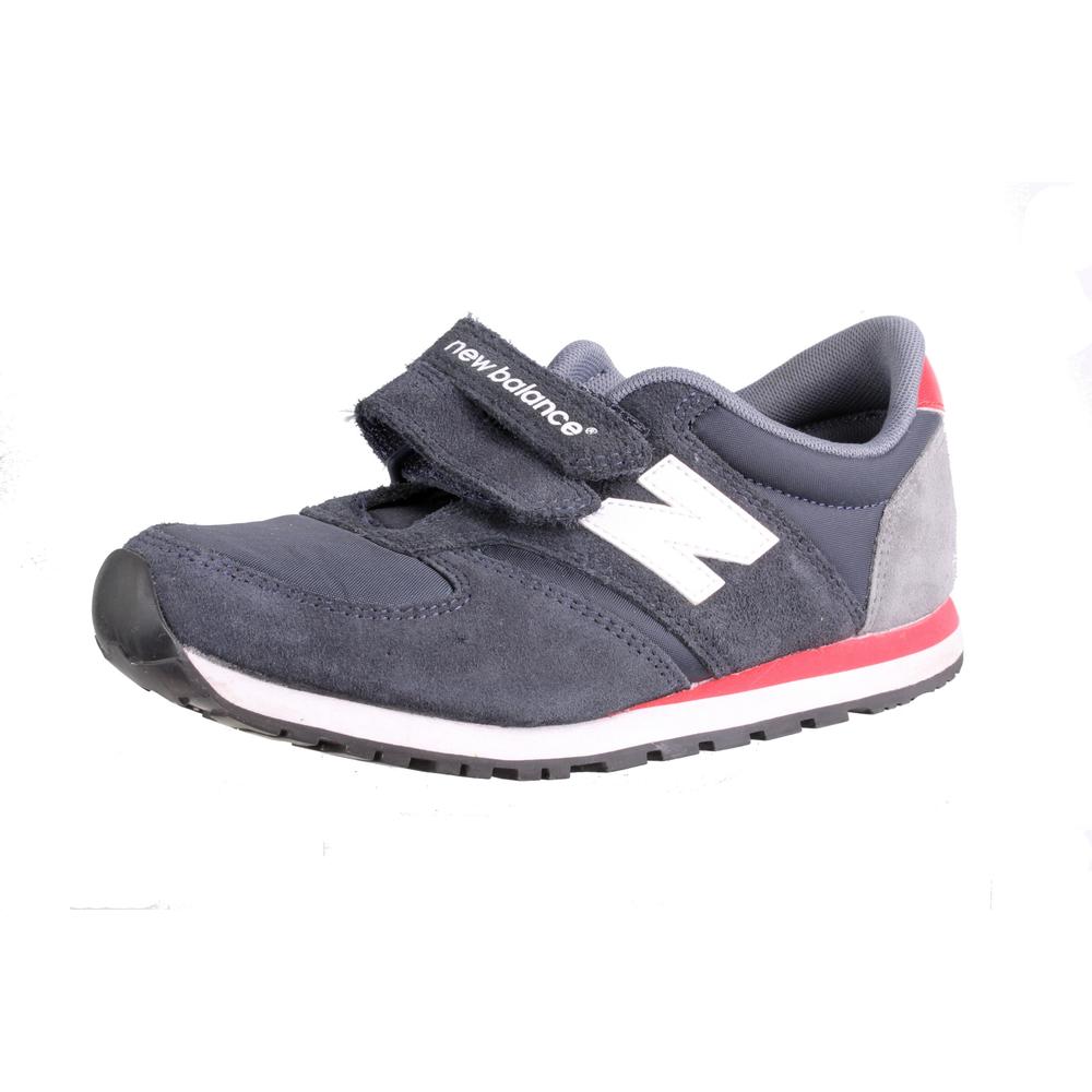 NEW BALANCE 4220 Boys 420 Navy Suede Youth Athletic Shoes Sneakers 3.5