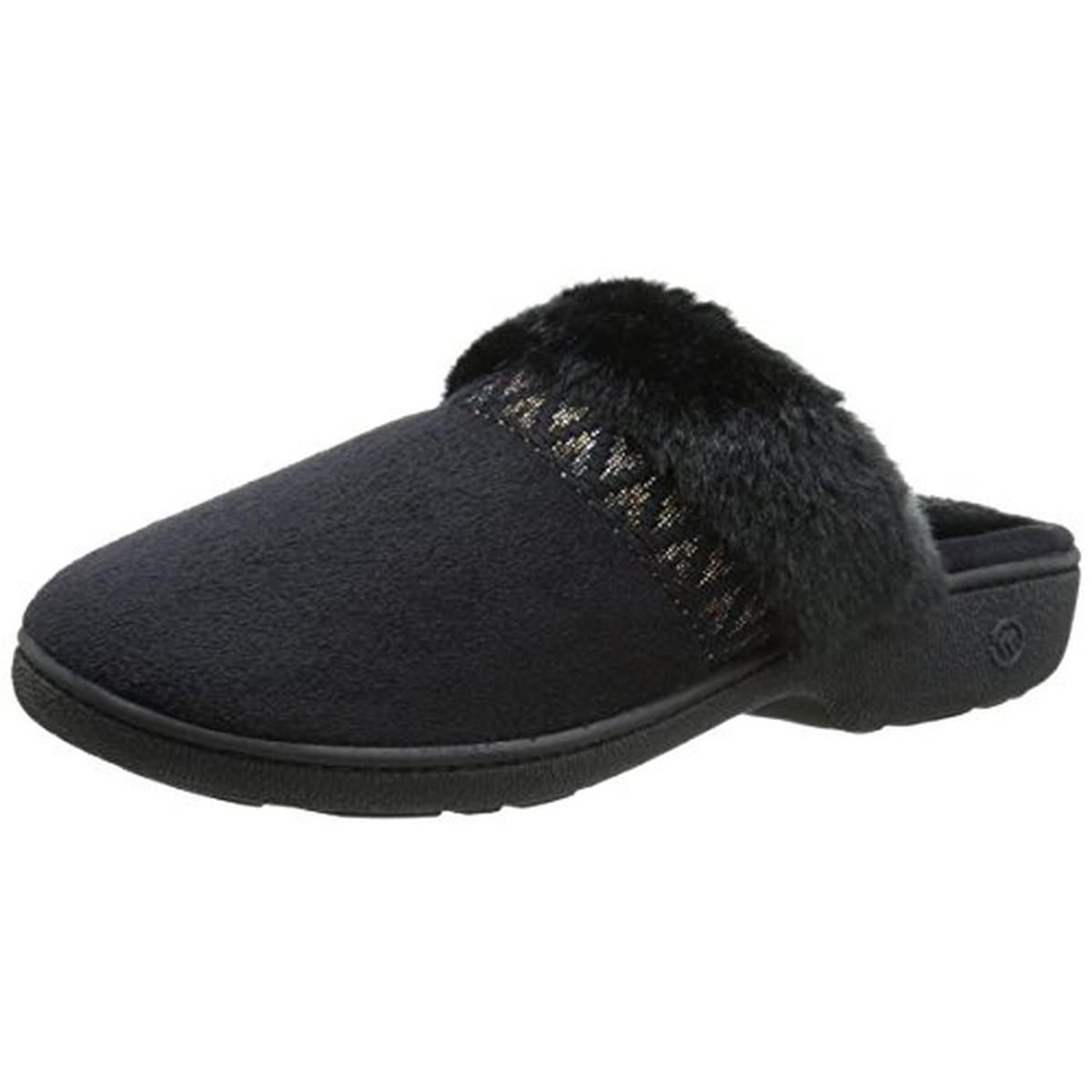 fur clog slippers
