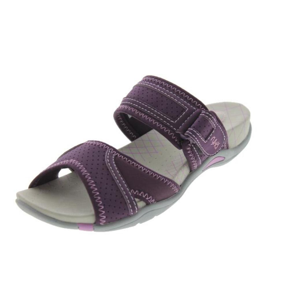 purple comfort sandals