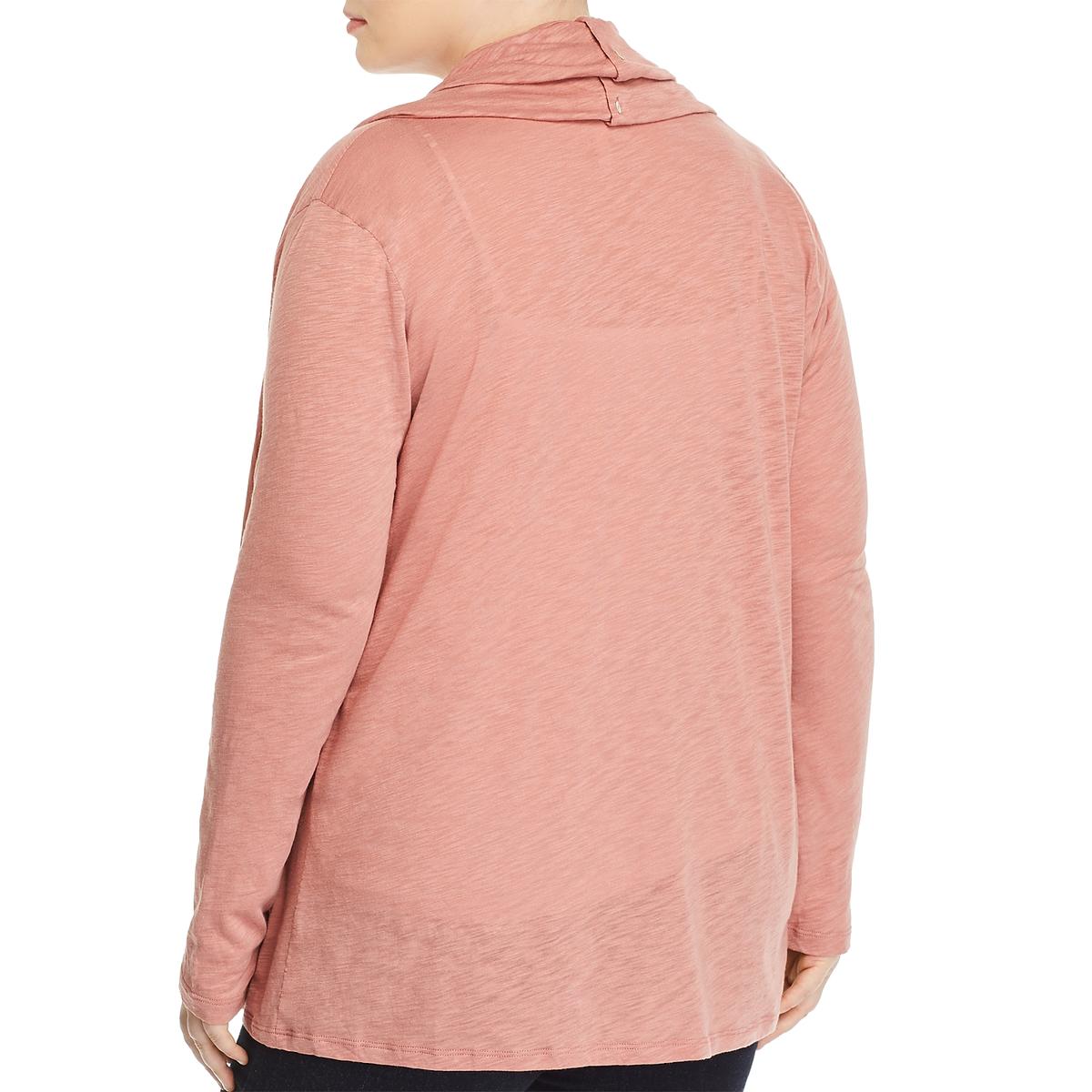 Elan Women/'s Plus Size Two-Way Open Front Cardigan Sweater
