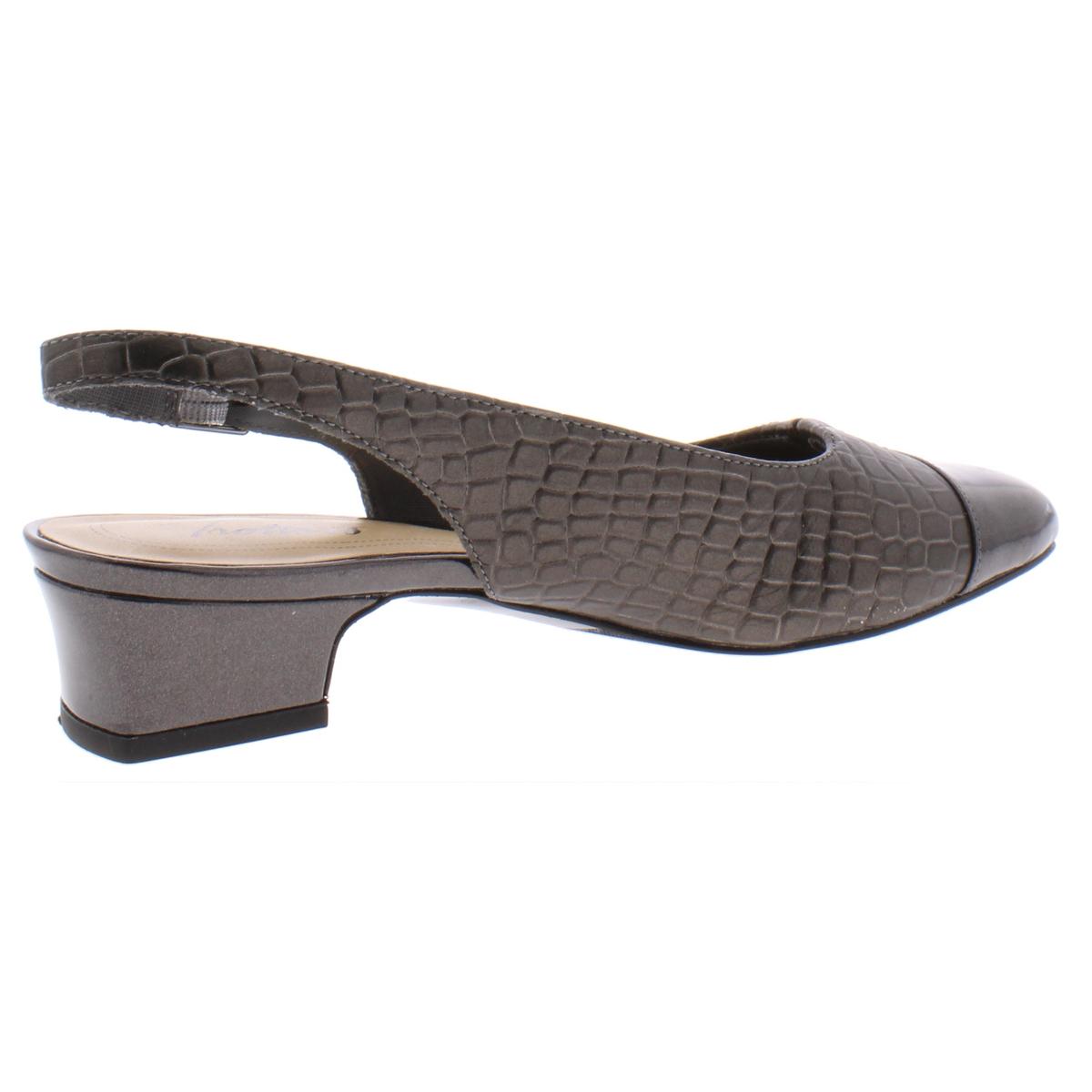 Details about / Trotters Womens Dea Leather Toe Cap Dress Slingback Heels Shoes BHFO 9515