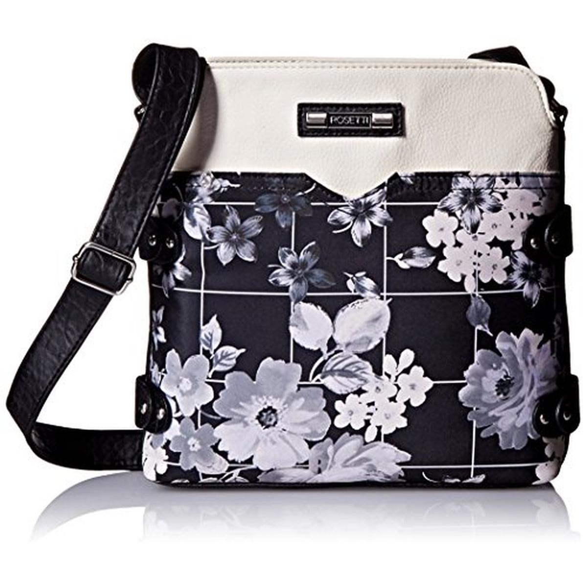 Rosetti 8389 Womens Annette Faux Leather Colorblock Crossbody Handbag Purse BHFO | eBay