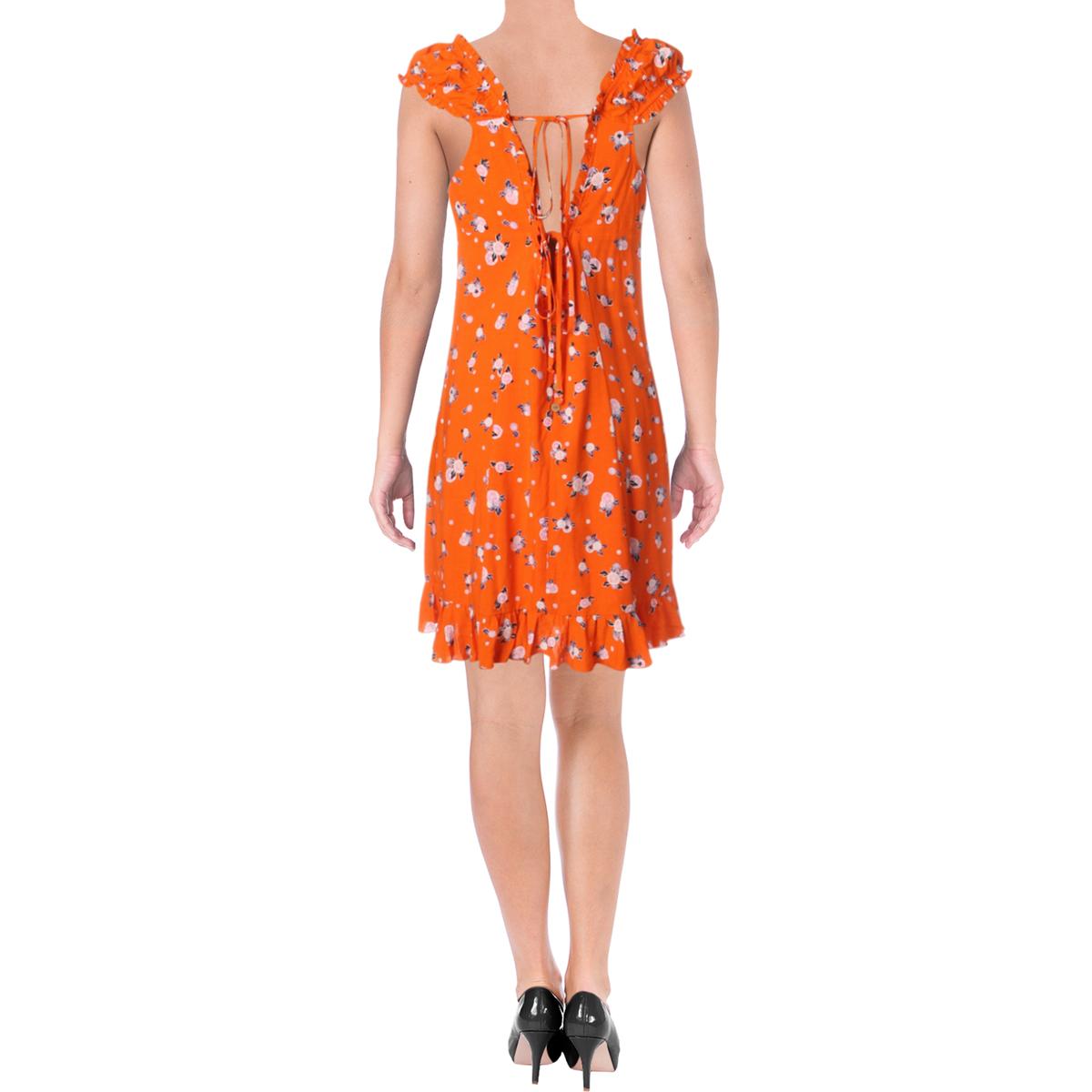 Free People Womens Like A Lady Sleeveless Printed Casual Mini Dress BHFO 8417