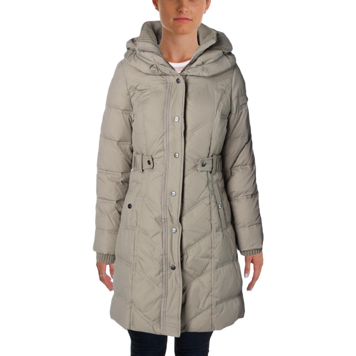 DKNY 5518 Womens Down Quilted Water Repellent Parka Coat BHFO | eBay