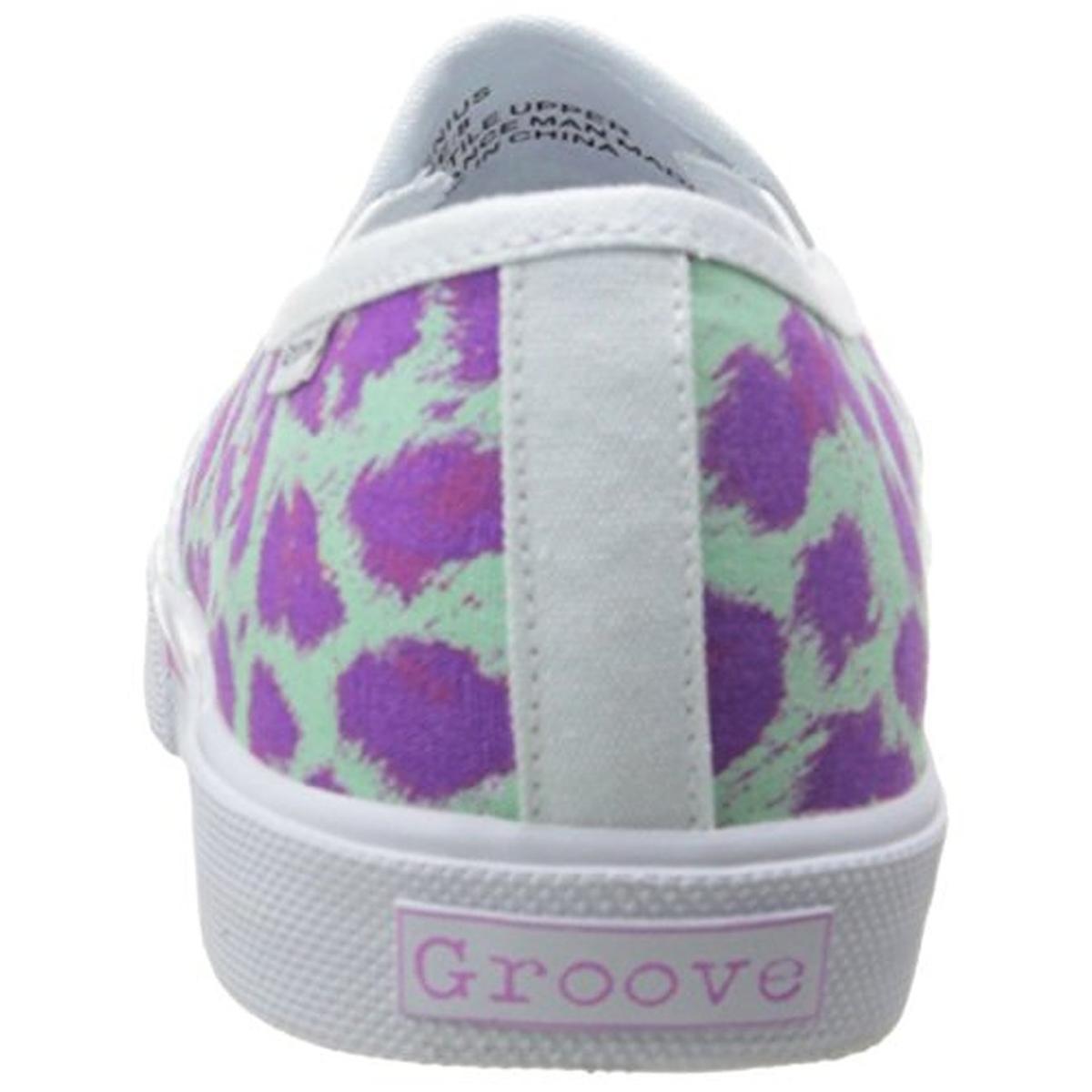 Groove Femme Genius Toile Enfiler Fashion Baskets Chaussures BHFO 3258