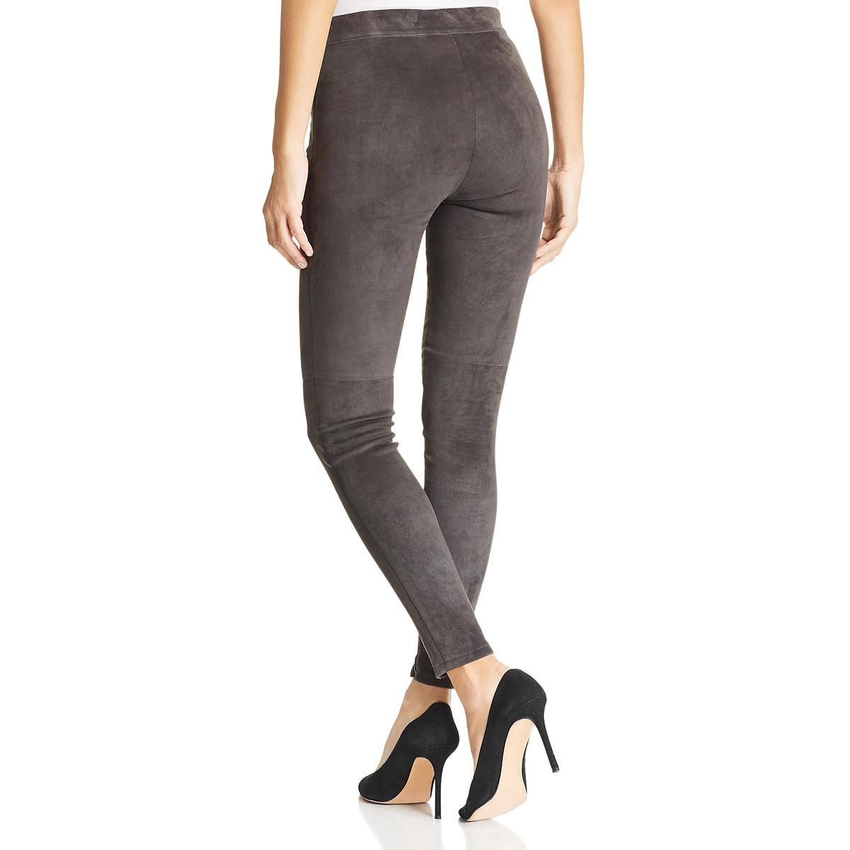 Elie Tahari Womens Roxanna Suede Skinny High Rise Leggings BHFO 0507