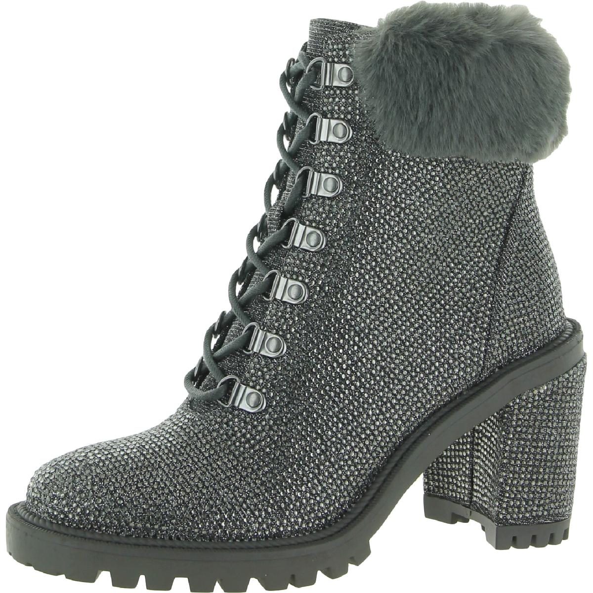 Jessica Simpson Deliah Womens Rhinestone Glitter Ankle Boots