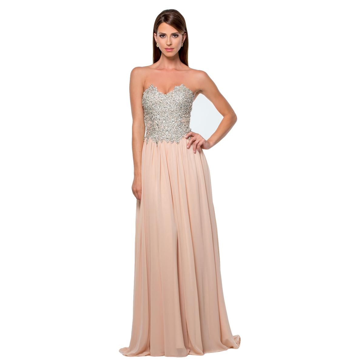 beige formal gown