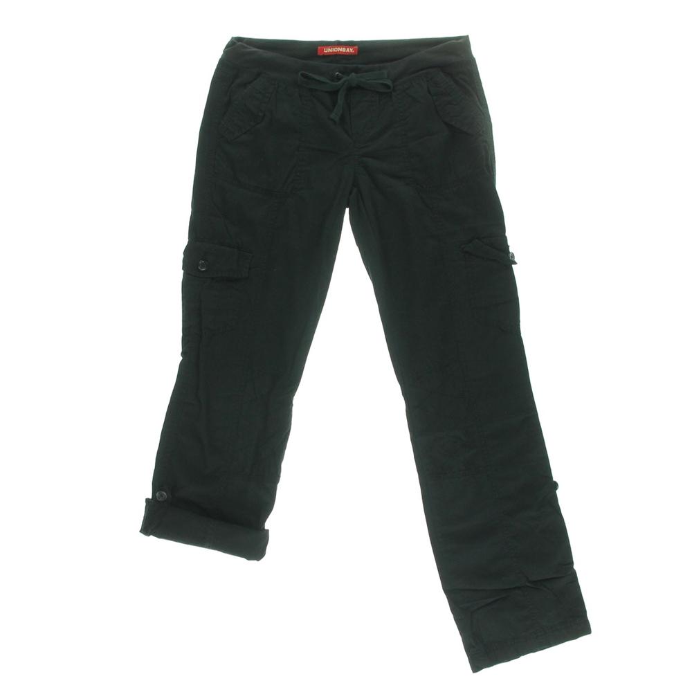 Union BAY NEW Black Cotton Convertible Drawstring Cargo Pants Juniors 5 Bhfo eBay