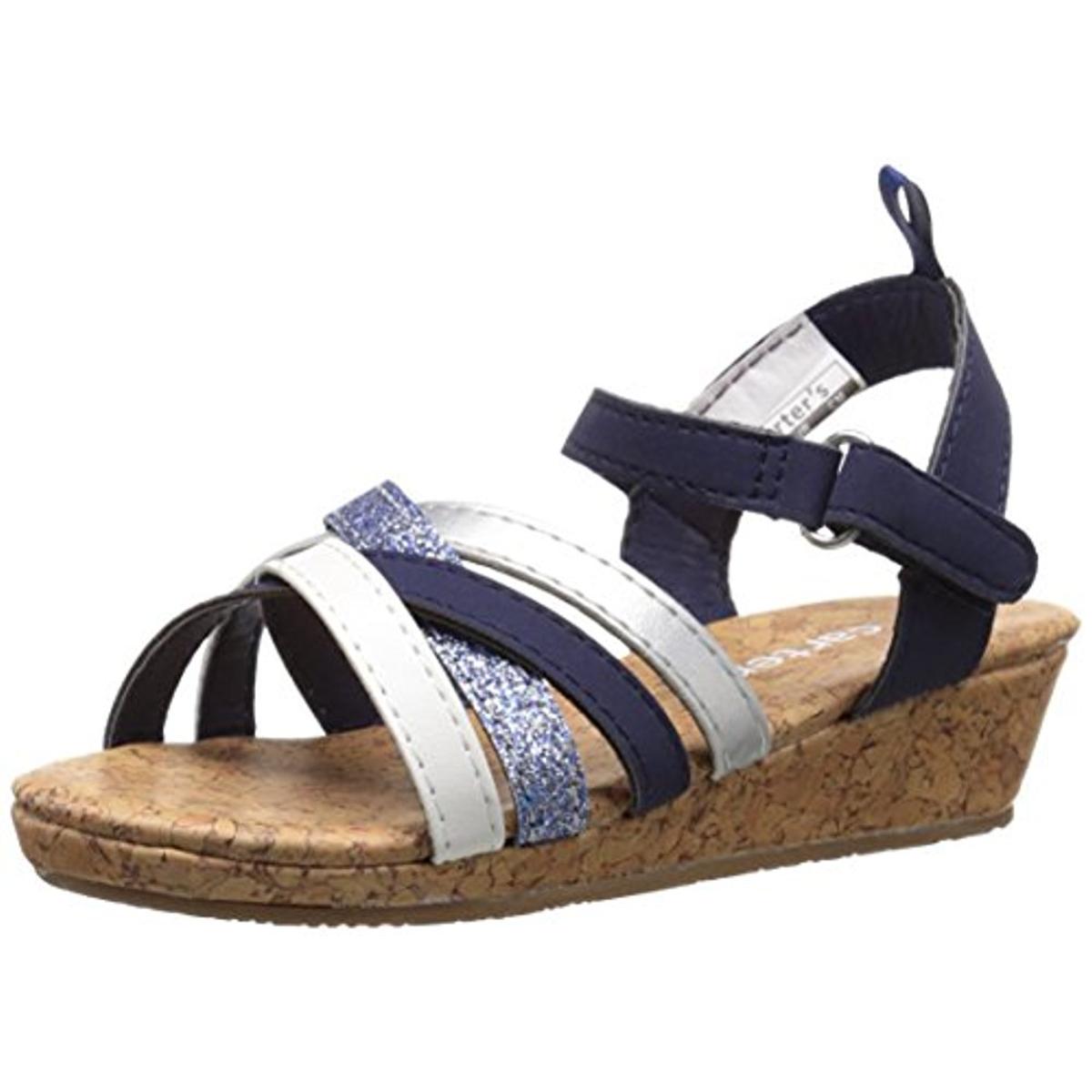navy blue infant sandals