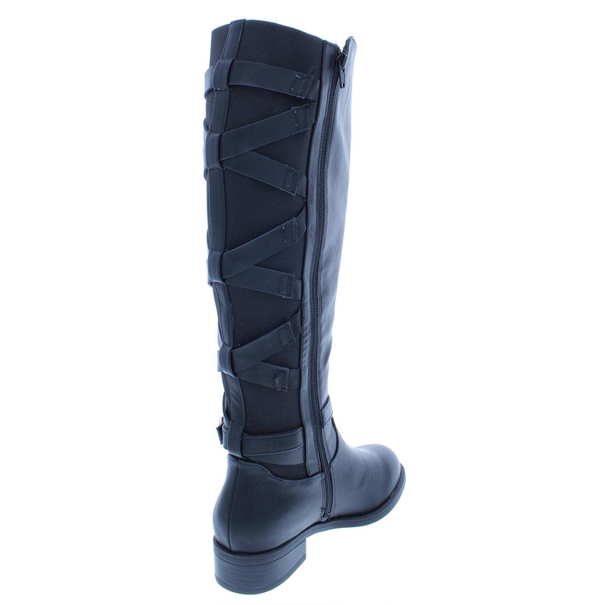 Thalia Sodi Womens Veronika Faux Leather Over-The-Knee Boots Shoes BHFO 4699