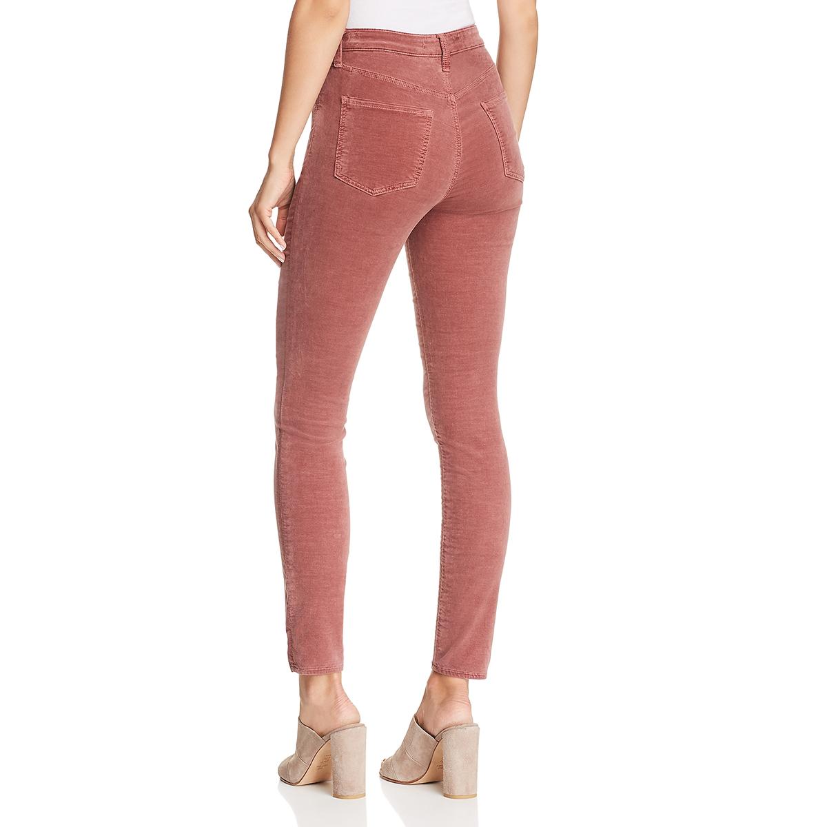 J Brand Womens Maria Velveteen High Rise Day To Night Skinny Jeans BHFO 7304