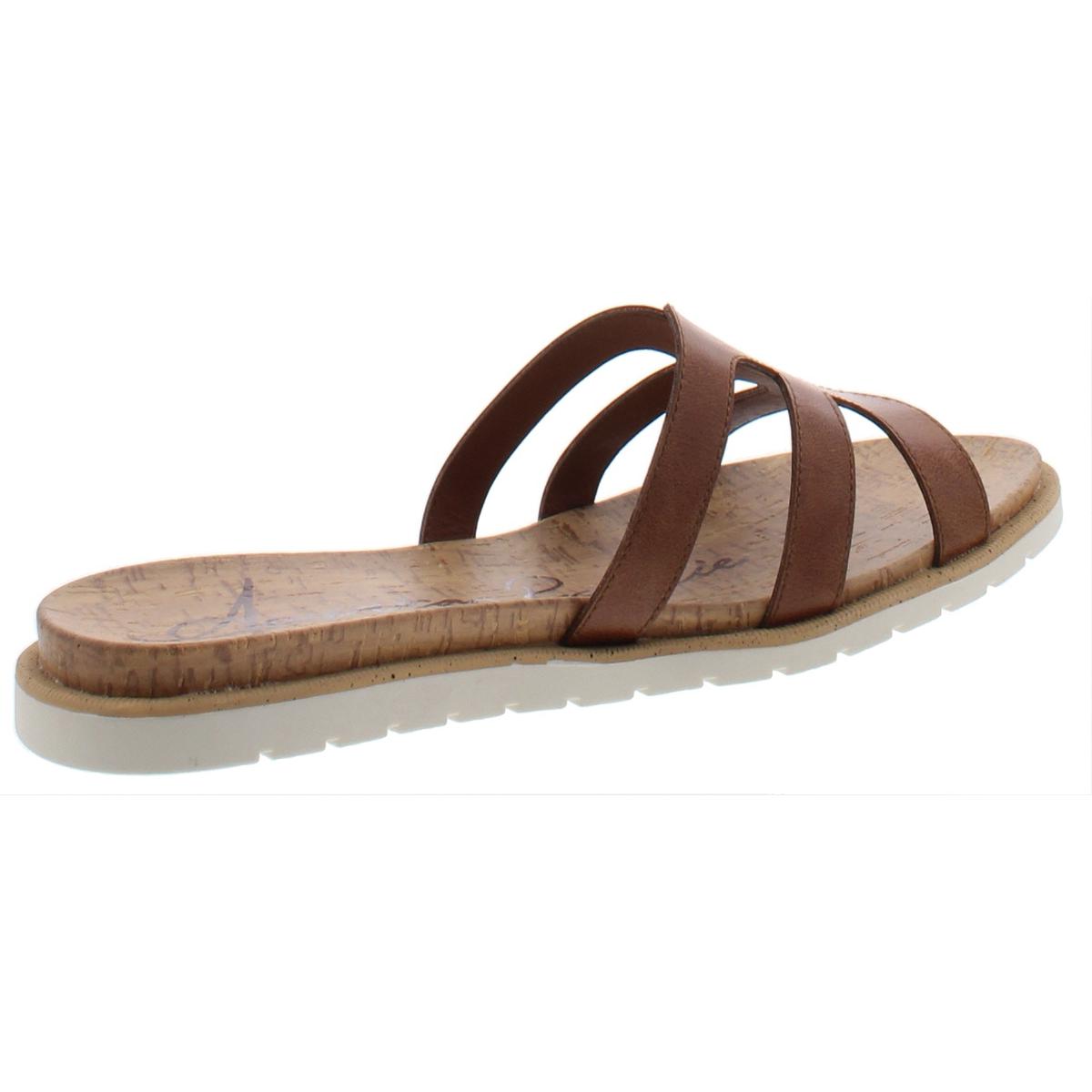 American Rag Womens Danah Faux Leather Slip On Casual Flats Shoes BHFO 0402