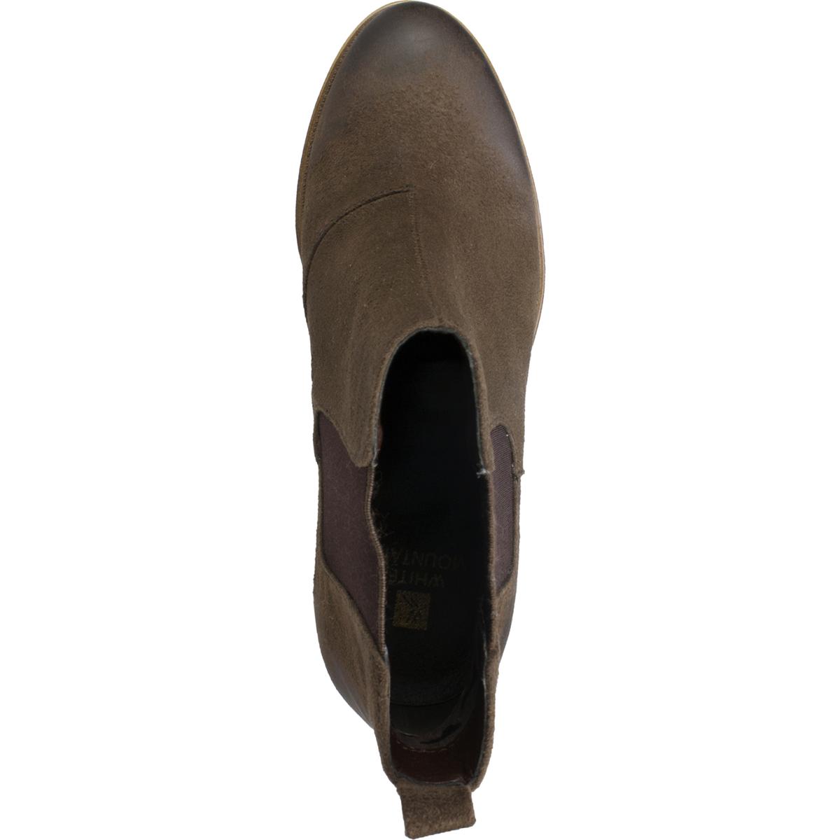 White Mountain Womens Destiny Faux Suede Ankle Round Toe Booties Shoes BHFO 0298