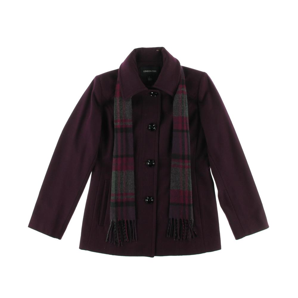 LONDON FOG 0203 Womens Wool Blend Lined Outerwear Pea Coat Jacket BHFO eBay