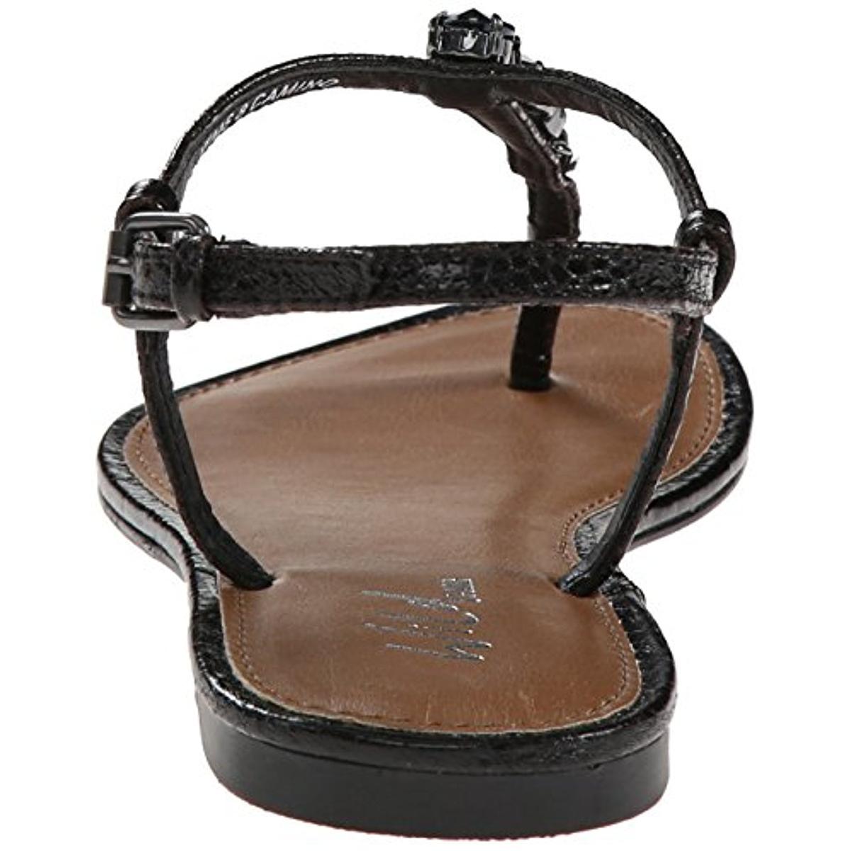 Wild Pair 4599 Womens Camino Faux Leather T-Strap Thong Sandals Shoes BHFO | eBay
