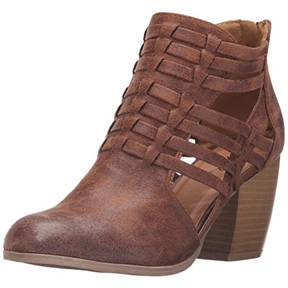 distressed ankle boots women
