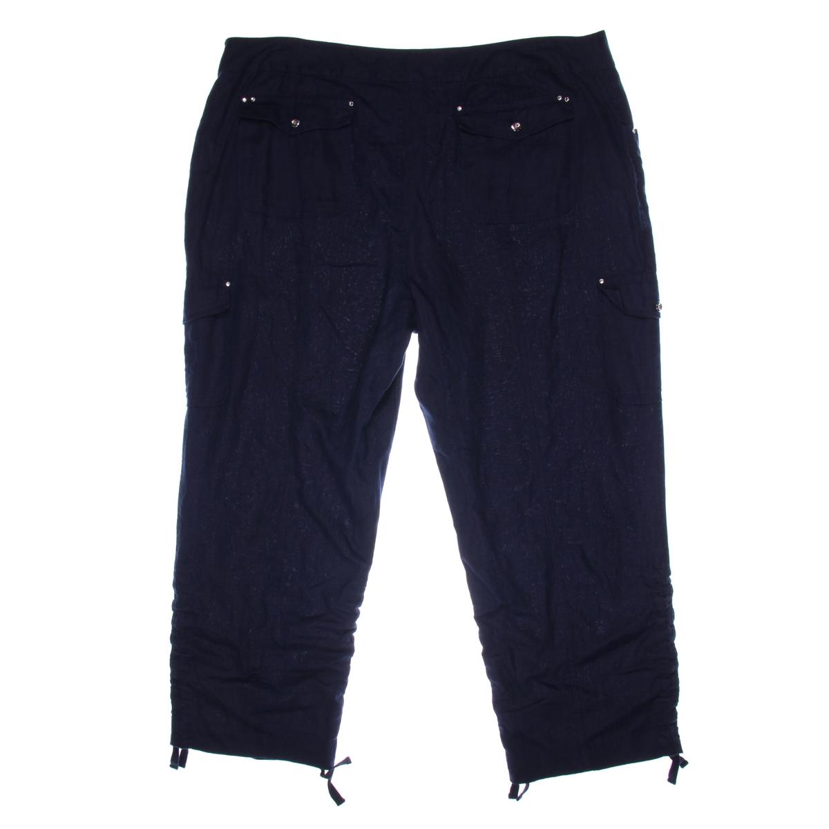 nylon bungee ruched cargo pants