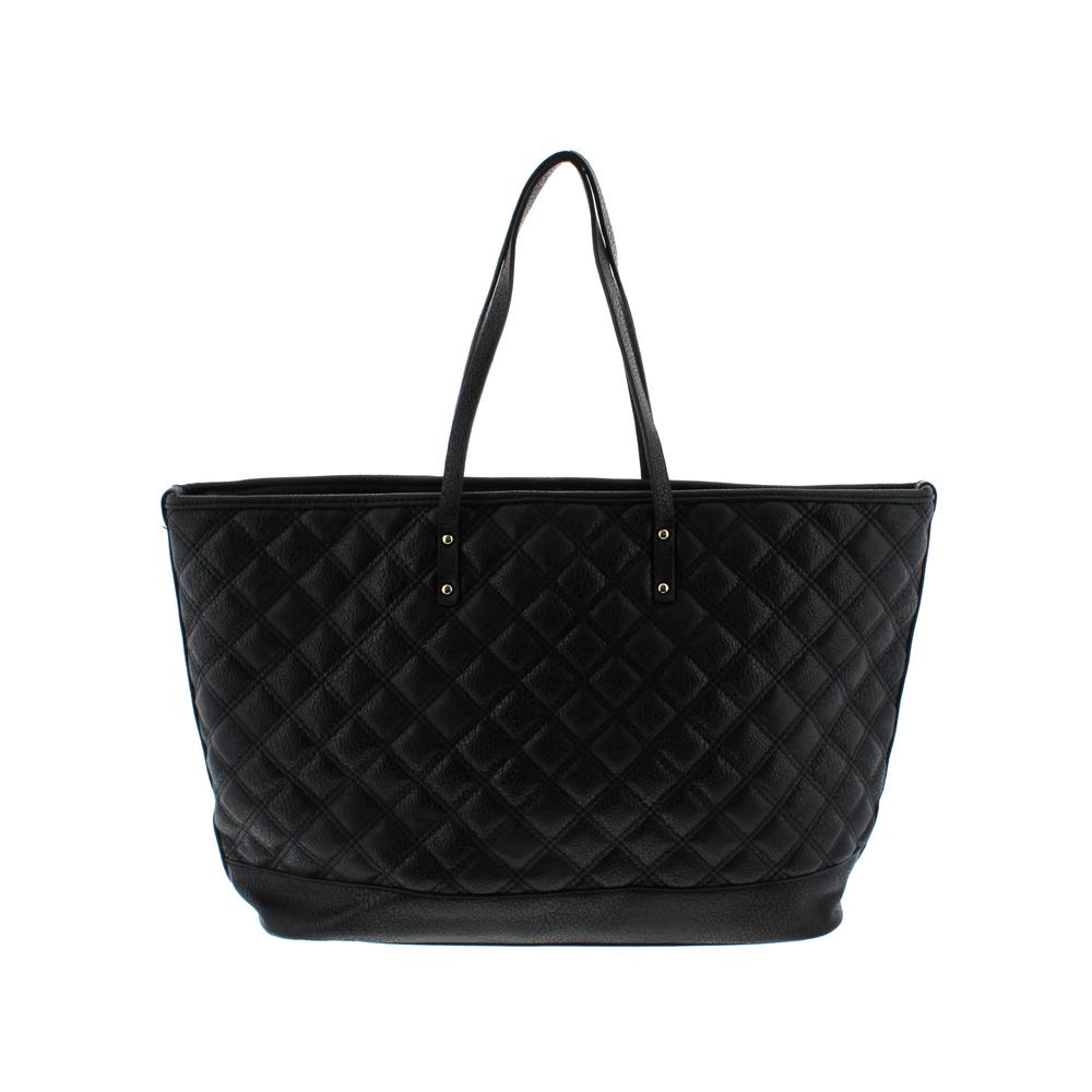 BCBG PARIS 3218 NEW Womens Black Quilted Fashion Tote Handbag Purse Large BHFO | eBay