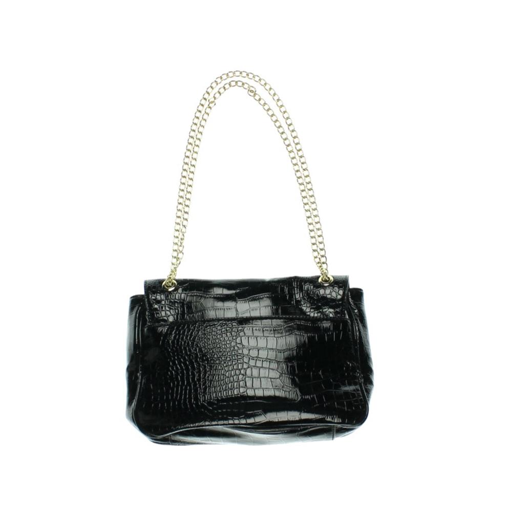 ANNE KLEIN NEW Black Embossed Animal P