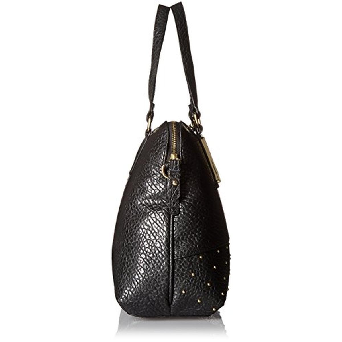 Rosetti 4349 Womens Polly Black Faux Leather Crossbody Handbag Purse Large BHFO