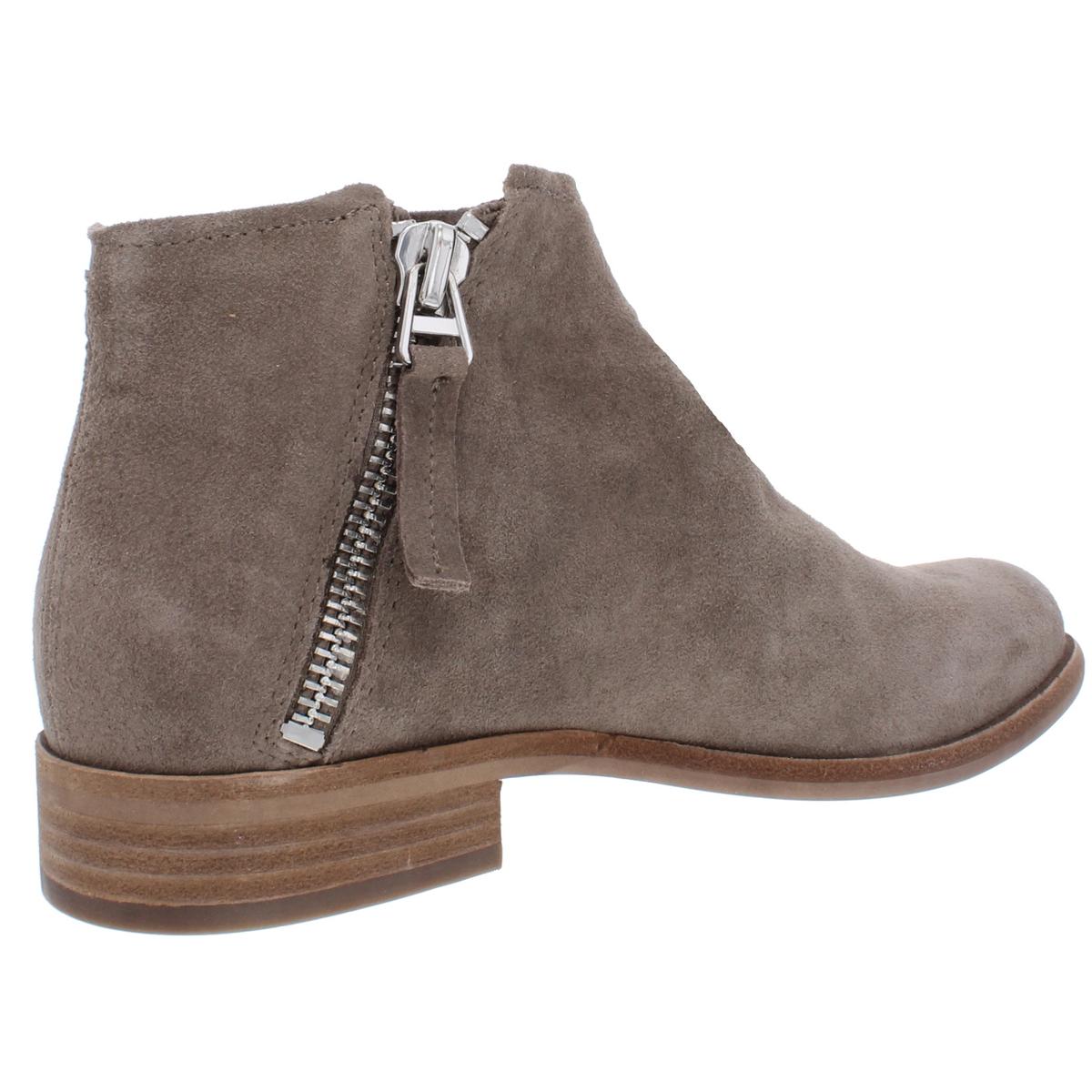 Dolce Vita Womens Vesa Leather Ankle Stacked Booties Shoes BHFO 2653