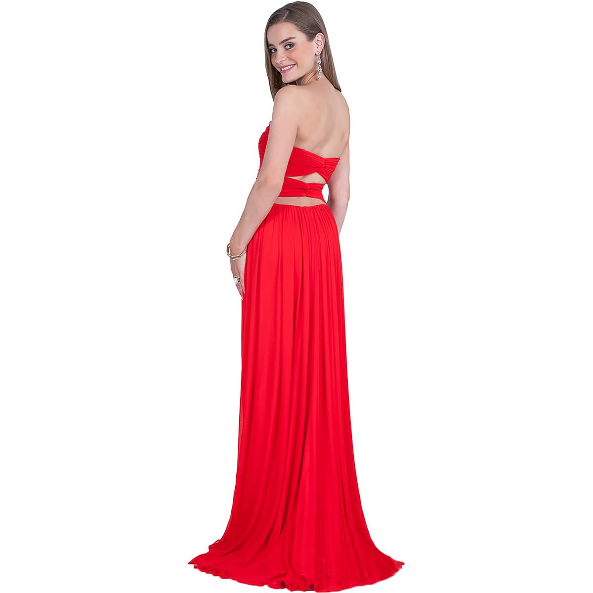 Terani Couture Strapless Open Back Prom Formal Dress Gown BHFO 0175 