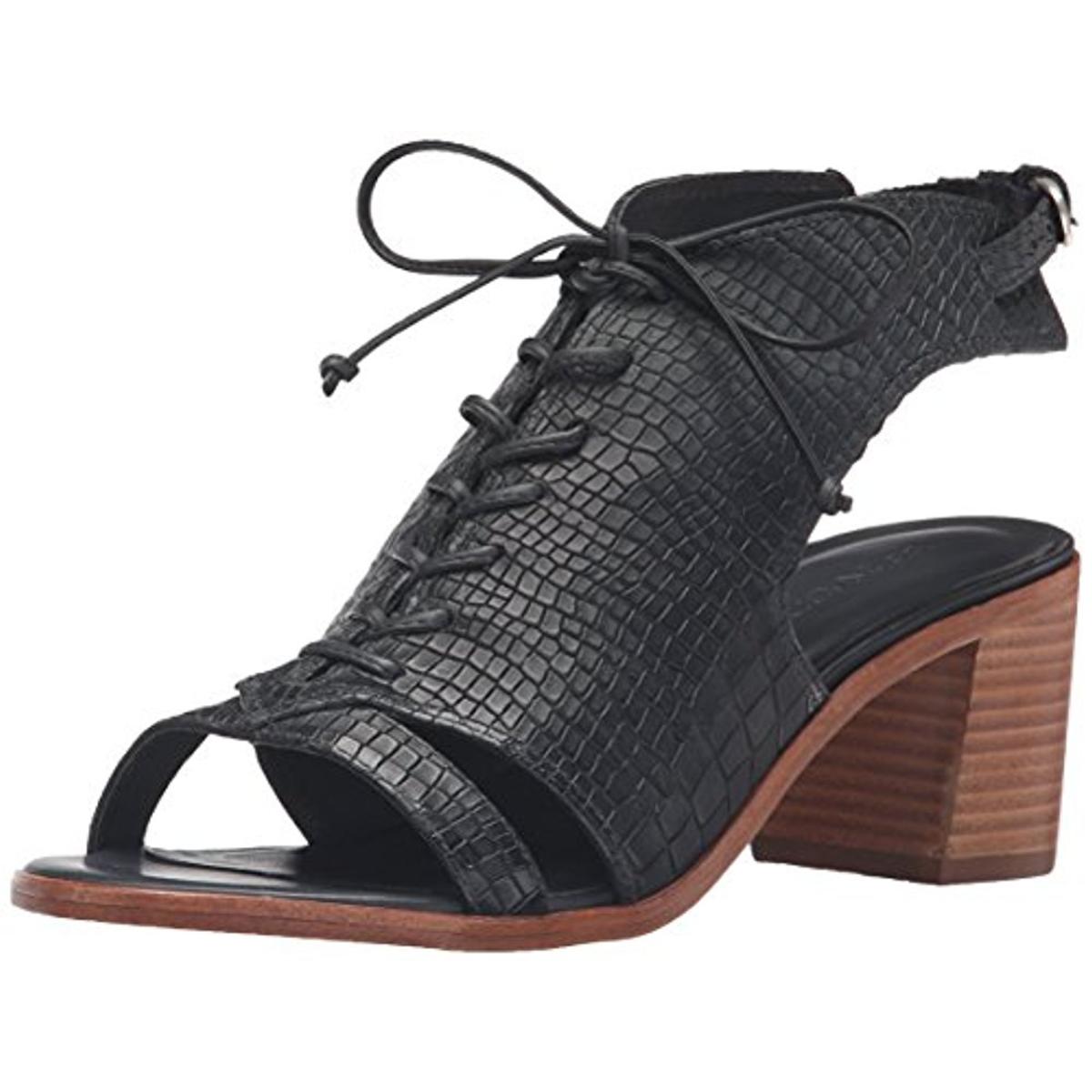 stacked heel sandals