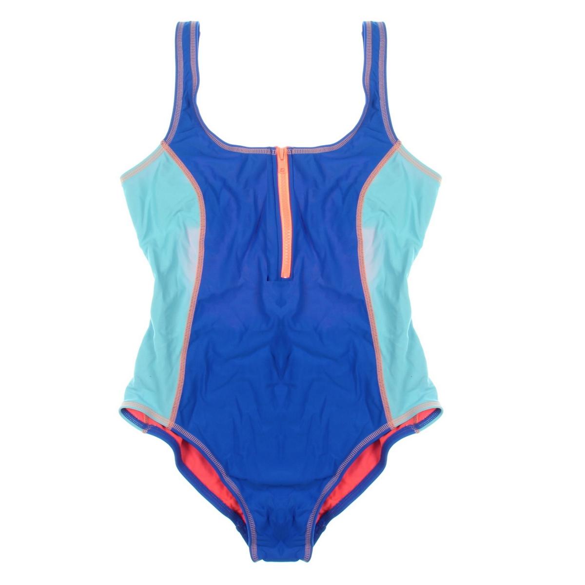 Tyr 7757 Womens Seaside Maya Colorblock 1 4 Zip Low Back One Piece