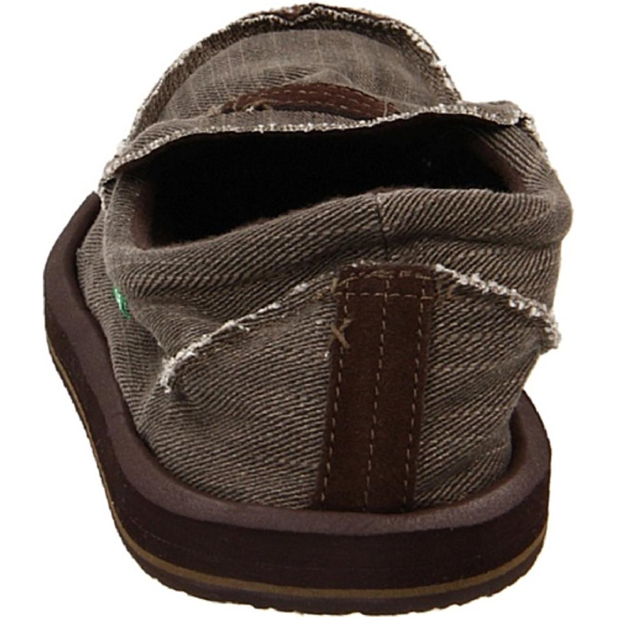 sanuk mens canvas slip on shoes