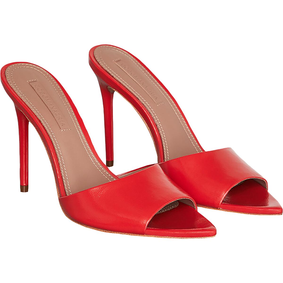 BCBG Max Azria Womens Dana Red Slide Sandals Heels 6.5 Medium (B,M ...