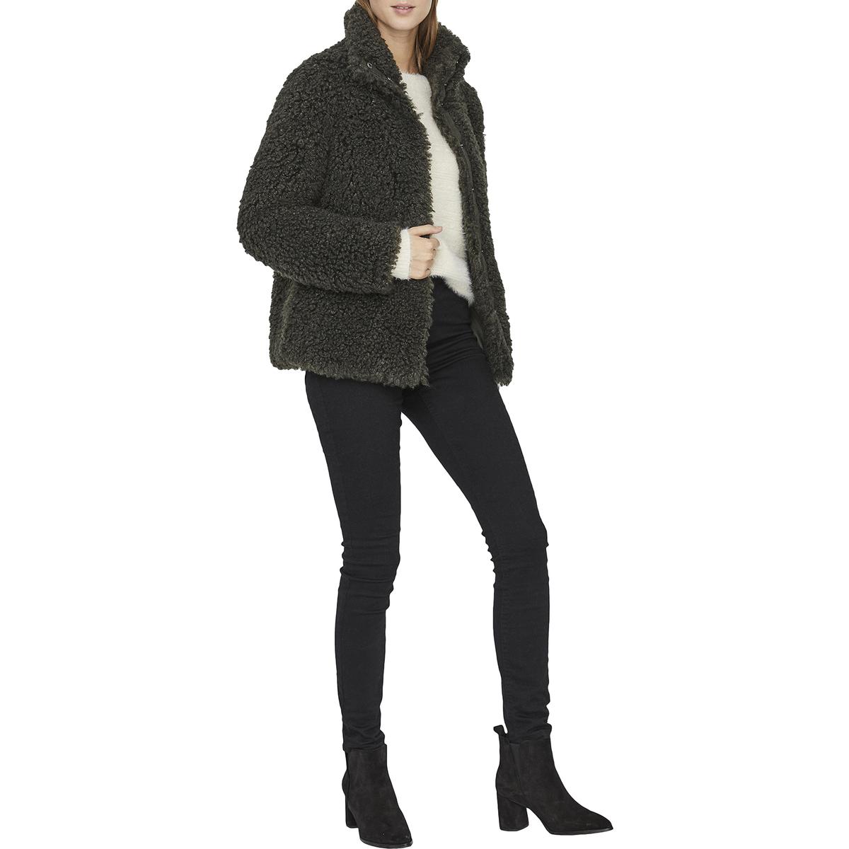 vero moda oversized teddy jacket